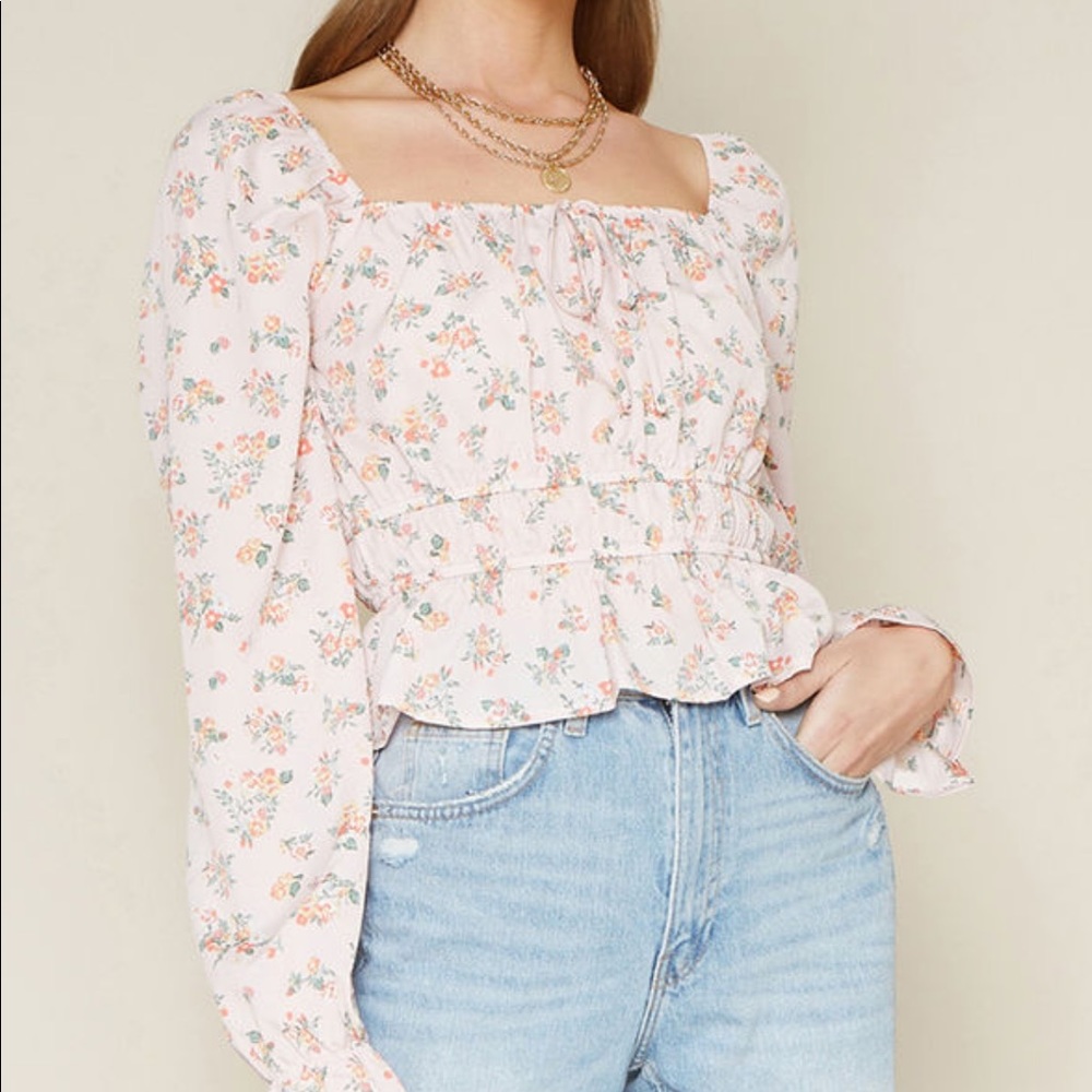 Pink Floral Top
